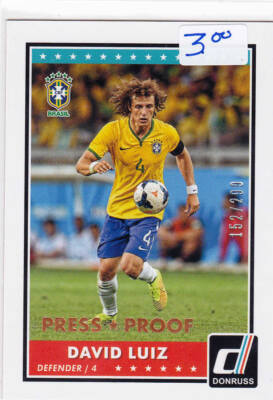 Panini Donruss 2015 Soccer David Ruiz Brazil Press Proof 152