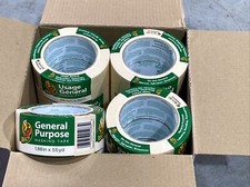  12 pack Duck Brand 1.88 in. x 55 yd. General Purpose Masking Tape, Beige New