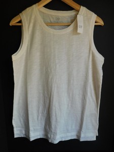 NWT-Gap-Women-039-s-Sleeveless-Easy-White-Tank-Top-Side-Hem-Vents-Sizes-XS-S-M-L-New
