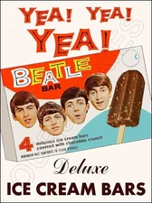 1965 Beatles Ice Cream Bars Store Counter Advertising Standup Sign
