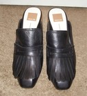 NEW $140 Dolce Vita "Katina" Mules Black Dressy shoes w/Fringe detail sz 8-8.5 — photo 4