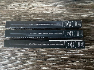 SMASHBOX ALWAYS SHARP LONGWEAR WATERPROOF KOHL EYELINER PENCIL SET 3