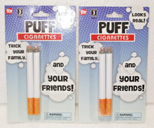PUFF Cigarettes FAKE - 2Pks of 2 Novelty Looks Real, Trick Your Family  Friends