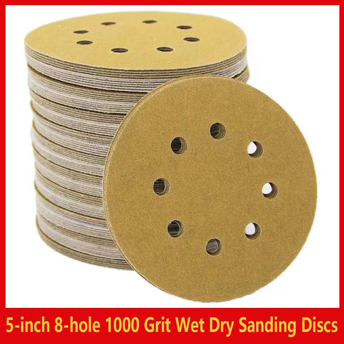 5 inch hook and 2024 loop sanding discs 1000 grit