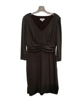 Loft Dress Long Sleeve V Neck Size 8
