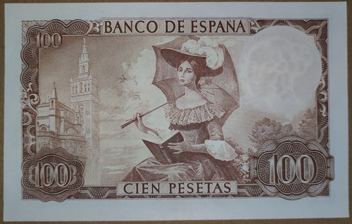 España 100 pesetas 1965 AUNC - Imagen 2 de 2