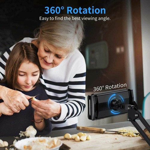 360° Universal Smartphone Handy Halter Halterung flexibel verstellbar mit Clip~ - Afbeelding 7 van 20