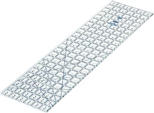 Truecut Rectangle 24.5" X 6.5" Quilting Ruler with Track and Guide for Straight