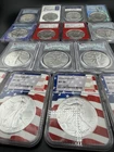 Lot Of 15 American Silver Eagles! 15oz of Silver! NGC & PCGS!