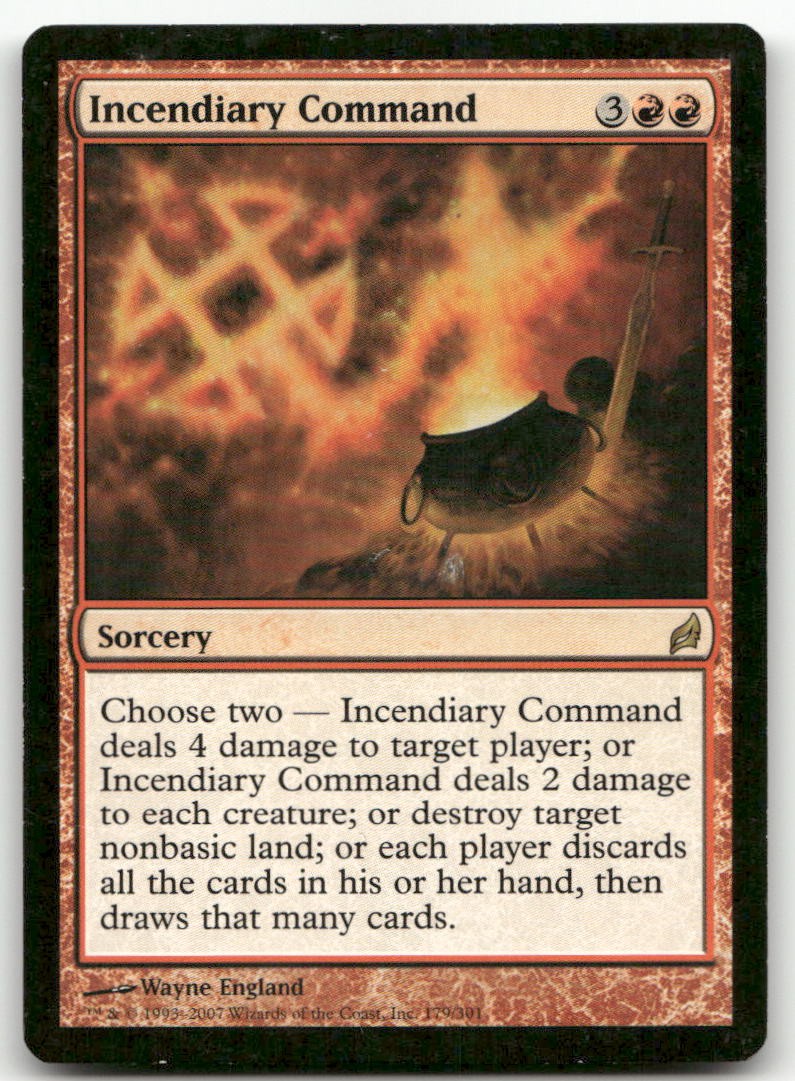 Incendiary Command #179 (MP) Lorwyn LRW Magic MTG