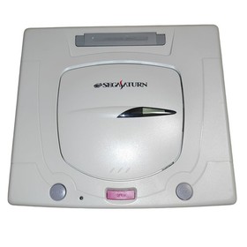 SEGA Saturn console HST-0014, matching serial number, retro game console.