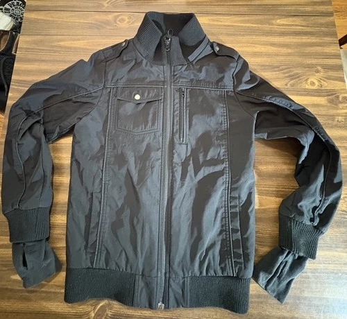 Baubax Travel Tactical Jacket Men’s Black Multi Pockets In & Out No Hood  Small - product listing photo