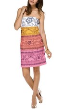 Lilly Pulitzer Dress Bird Is The Word Pink Embroidered Strapless Mini Size 2