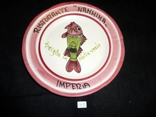 Ristorante del Buon Ricordo Plate “Nannina”, Imperia, Italy 1988