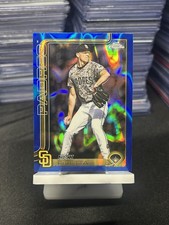 2025 Topps Chrome Update Blue Lava Refractor /150  Nick Pivetta #USC114 Padres