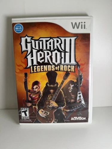 Guitar Hero 3  Legends of Rock Nintendo Wii Tested Working No Manual