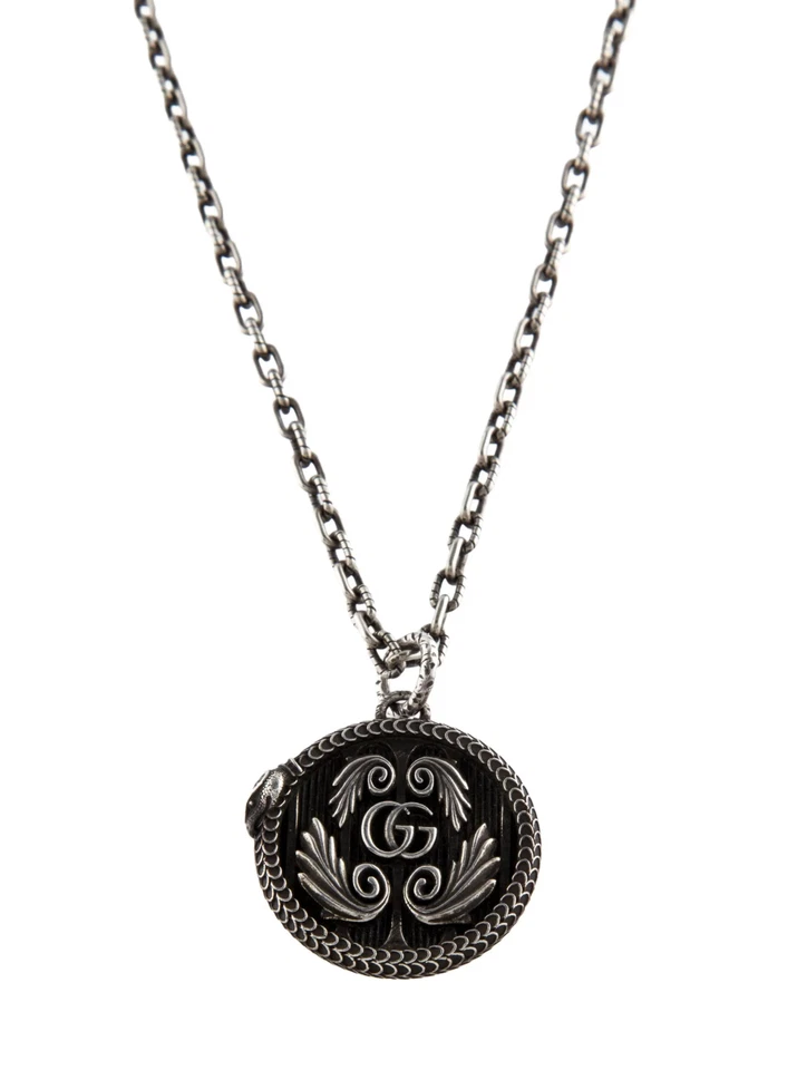 Gucci 925 Sterling Gucci GG Garden Pendant Necklace - Image 3 of 4