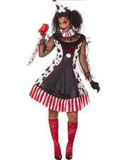 Spooky Red  Black Clown Costume