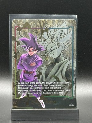 Dragon Ball Fusion World Karte E01-07  Son-Goku Schwarz Parallel Energy Marker