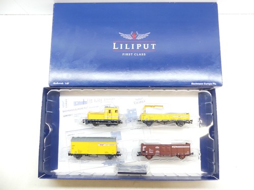 Liliput H0 L230103 Bauzug-Set Wiebe, DC, Licht, DSS, NEM, NEU in OVP #68578 | Condition: Gebraucht