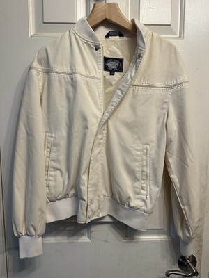 Vintage Knights Bridge for Men Lined Bomber Jacket Cream Men's small