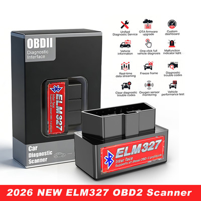 OBD2 Car Bluetooth Scanner Code Reader OBDII ELM 327 Read Tool 2026 new 1PC