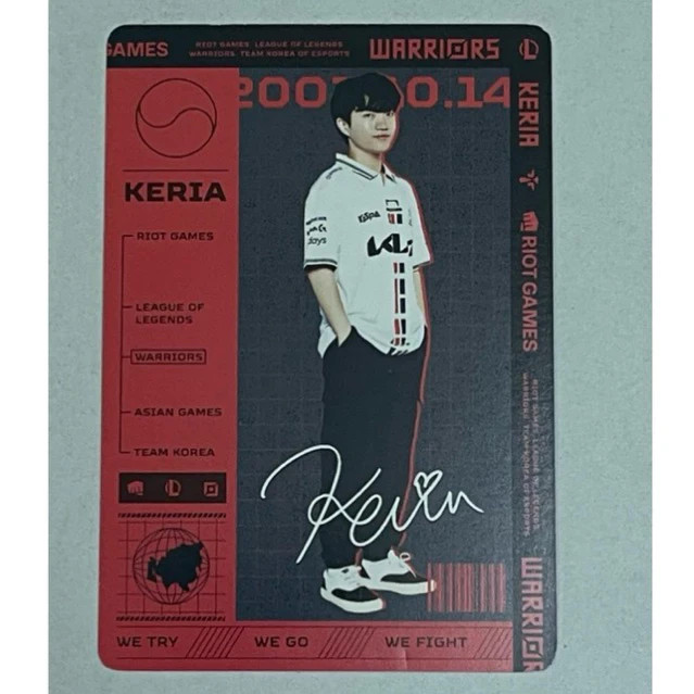 AUTHENTIC] T1 KERIA PHOTOCARD RYU MIN SEOK LEAGUE OF LEGENDS LOL