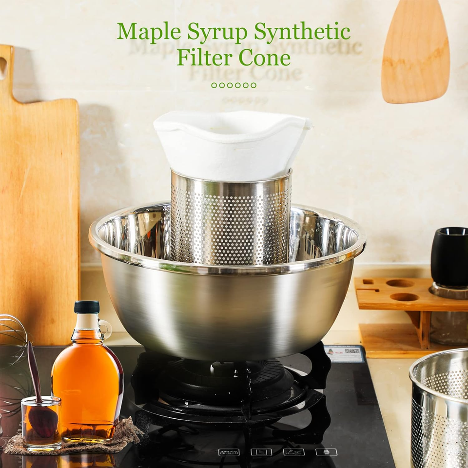 11 Pieces Maple Syrup Filter Set Maple Syrup Reusable Synthetic and Pre ...