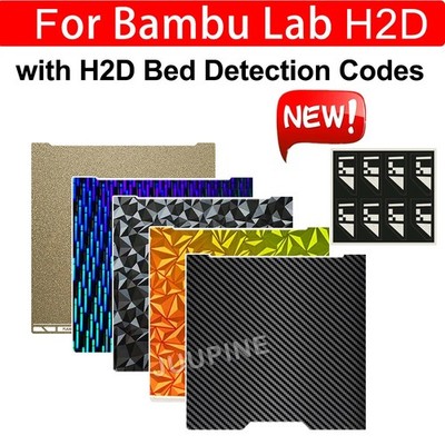 Für Bambu Lab H2D Plattenbetterkennungscodes Wärmebett 355 x 346 mm...
