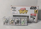 Funko Bitty Pop Star Wars The Mandalorian OPENED 4 pack with 1/3 Grogu & cookies