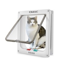 CEESC Extra Large Cat Door Outer Size 11"x9.8" , Weatherproof,... USA FAST SHIP