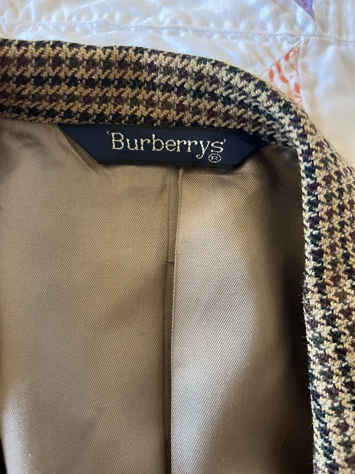 Burberry Tweed Blazer Vintage Iconic 42L - Image 4 of 4