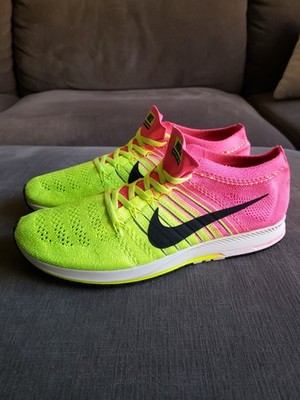 Nike Flyknit スパイクシューズ レッド/イエロー Size 12 - Nike Zoom Flyknit Streak 6 Mens Running Shoes Trainers