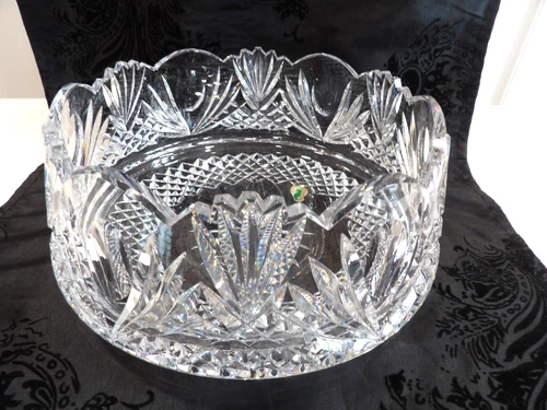 Lg. Stunning Vintage Waterford Crystal Master Cutter Collection Bowl~Hand Signed