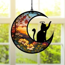 Cat memorial window suncatcher sympathy keepsake