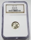 1942 Mercury Dime | NGC MS66 FB | Full Bell Lines | Silver 10 c | Philadelphia