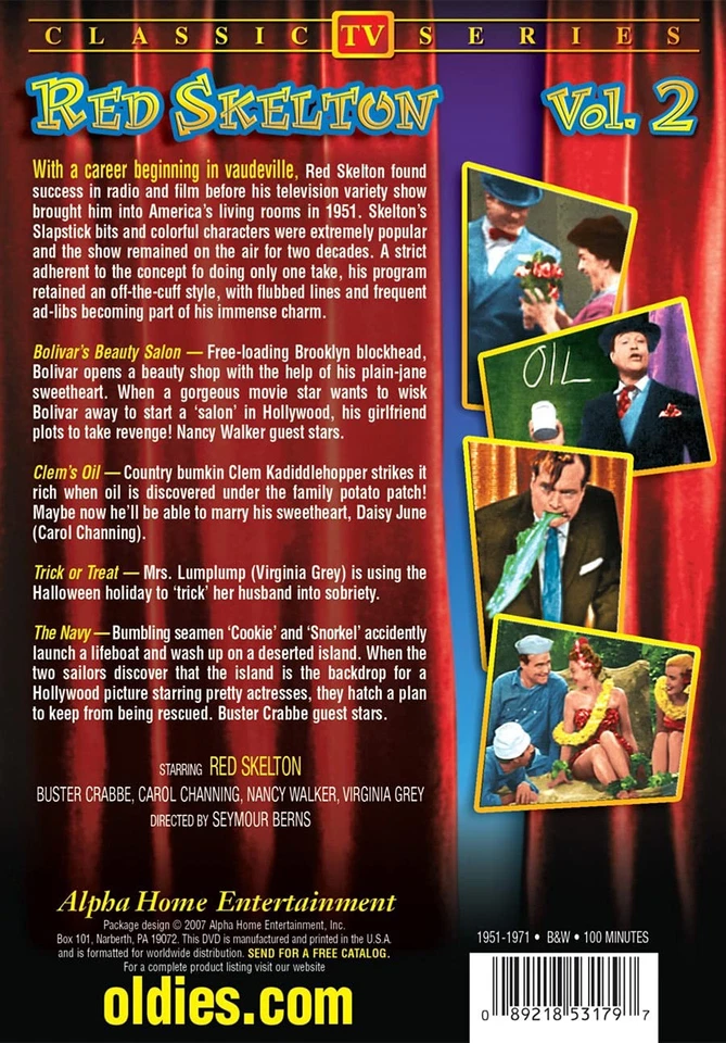 Red Skelton - Volume 2 (DVD) Red Skelton (US IMPORT) - Image 2 of 2