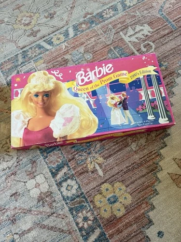 Vtg 1991 Barbie Queen Of The Prom Board Game 1990’s Edition Golden Complete