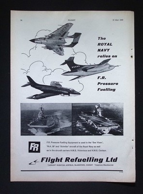 Original 1959 Anzeige Flight Refuelling Ltd Royal Navy Aircraft Fuel System