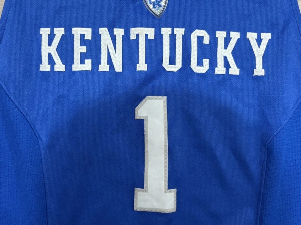 Devin Booker Kentucky Wildcats NCAA Blue Basketball Jersey Nike Men’s XL - Image 4 of 4