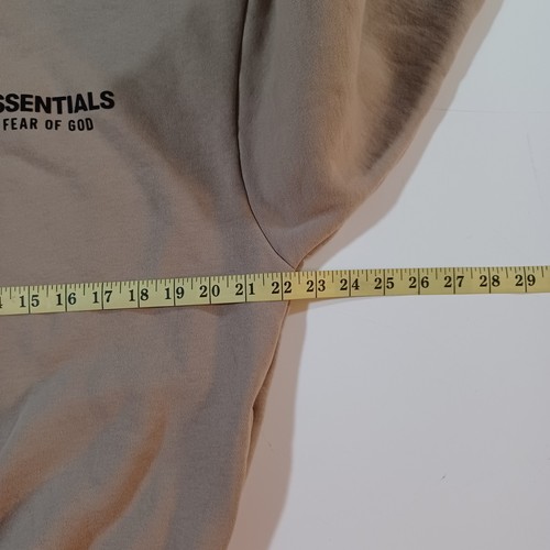 Fear Of God Essentials Oatmeal Pullover Hoodie Youth Sz 12 - Picture 8 of 10