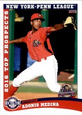 2016 New York-Penn League Top Prospects Choice #27 Adonis Medina Dominican Repub