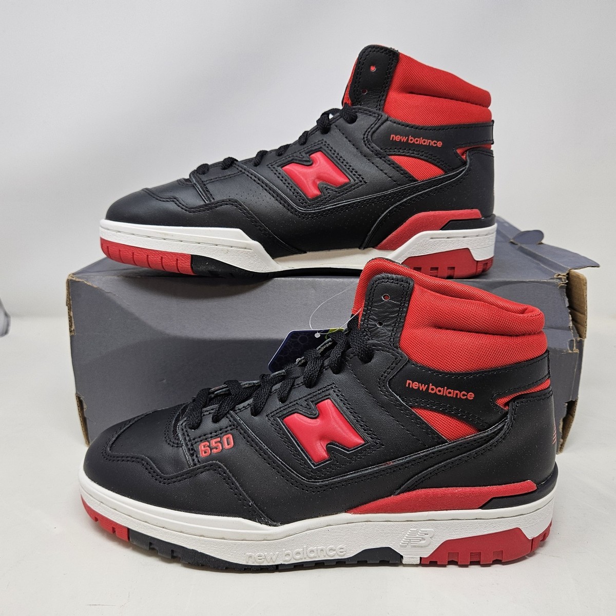 New Balance 650R Hi Shoes Men\'s Size 13 D Black Red Basketball Sneakers BB650RBR Black New Balance 650R | SVD main image 4