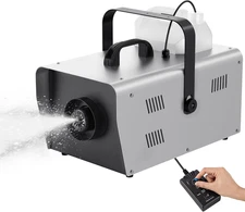 1500W High Output Snow Machine with Wired Remote Control, Adjustable Snow