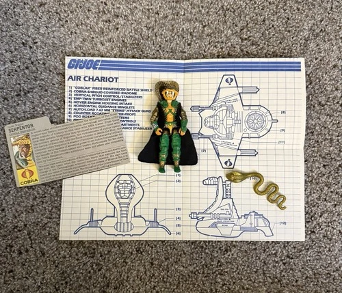 G.I. Joe ARAH – Serpentor (Cobra Emperor) Figure w/Card - Blueprint