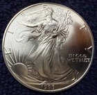 1995 American Silver Eagle 1 Troy Oz .999 Fine Silver Coin - Choice UNC