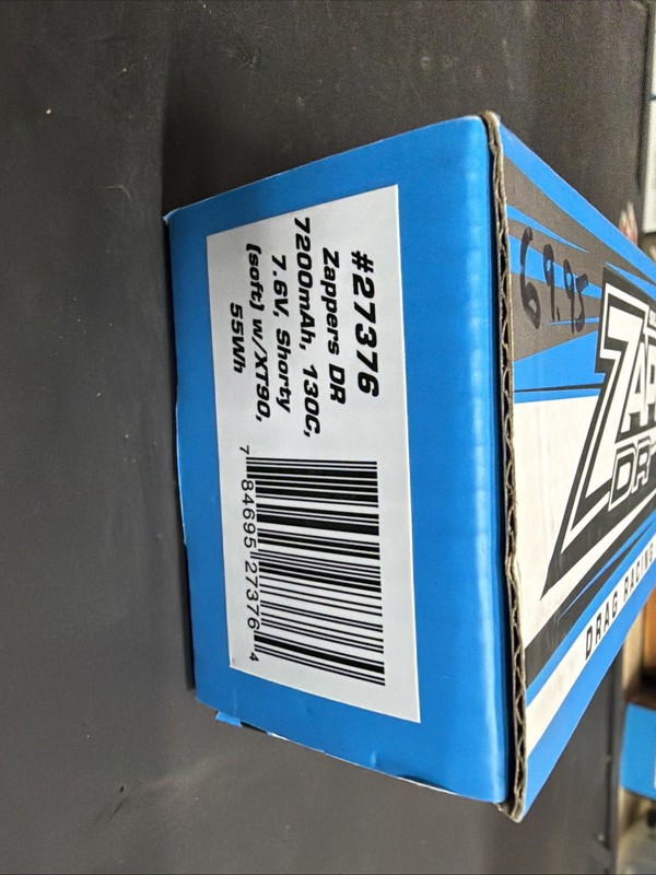#27376 Team Associated Reedy Zappers DR 7200mAh 130C 7.6V Shorty (soft) w/XT90