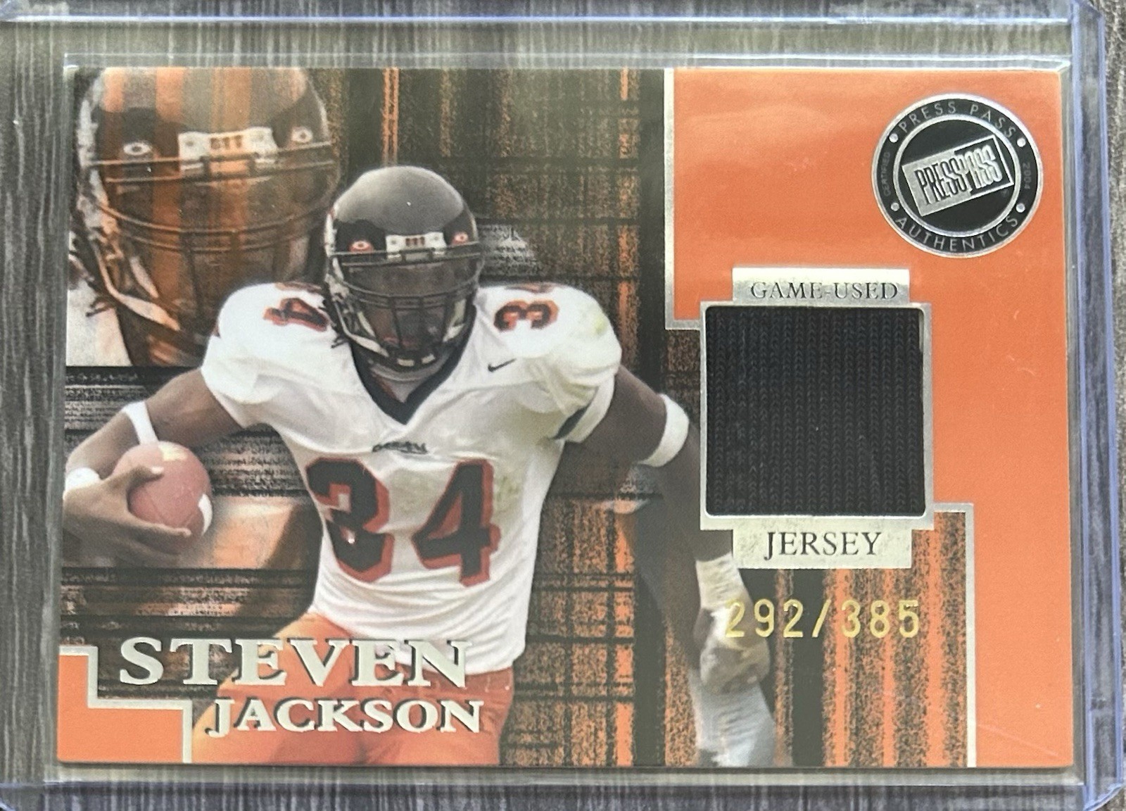 2004 Press Pass SE Game Used Jerseys Steven Jackson 292/385 #JC/SJ