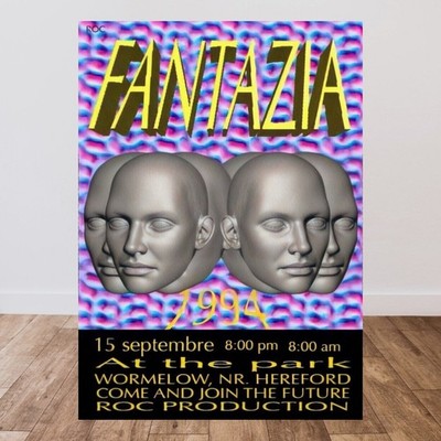 Fantazia 1994 Event Poster Limited Edition Memorabilia Print Rave Poster Gift