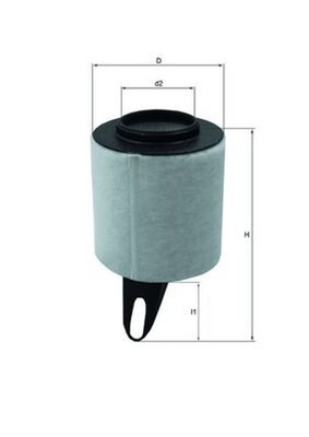 MAHLE Luftfilter LX 1650 Filtereinsatz für BMW E81 E91 E87 E90 E92 1er 3er 116